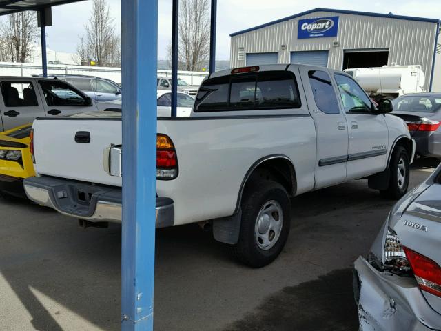 5TBRN34114S442861 - 2004 TOYOTA TUNDRA ACC WHITE photo 4