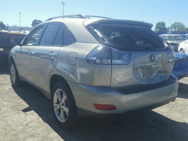 JTJGW31UX82009589 - 2008 LEXUS RX 400H SILVER photo 3