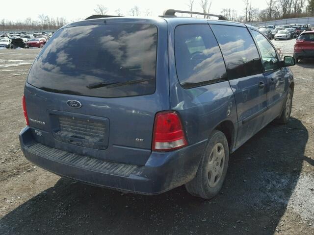 2FMZA51616BA65186 - 2006 FORD FREESTAR S BLUE photo 4