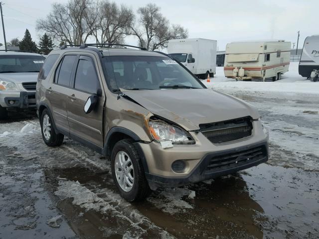 JHLRD78975C036736 - 2005 HONDA CR-V SE GOLD photo 1