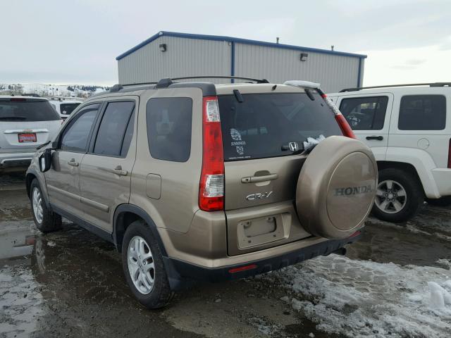 JHLRD78975C036736 - 2005 HONDA CR-V SE GOLD photo 3