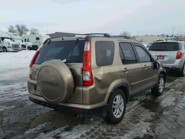 JHLRD78975C036736 - 2005 HONDA CR-V SE GOLD photo 4