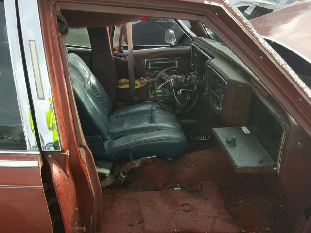 1G6DW5471MR710954 - 1991 CADILLAC BROUGHAM BURGUNDY photo 5