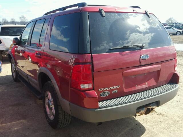 1FMZU73K62ZC57031 - 2002 FORD EXPLORER X RED photo 3