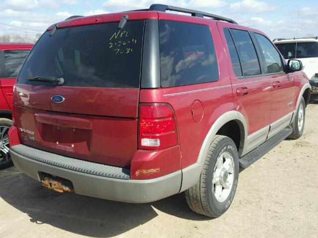 1FMZU73K62ZC57031 - 2002 FORD EXPLORER X RED photo 4