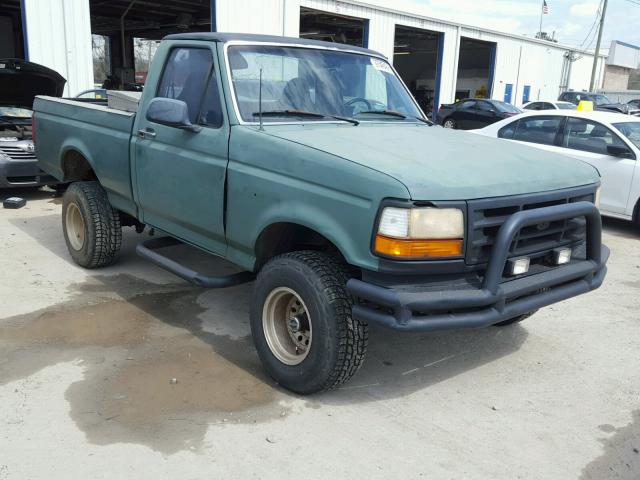 1FTEF14N5TLA93522 - 1996 FORD F150 GREEN photo 1