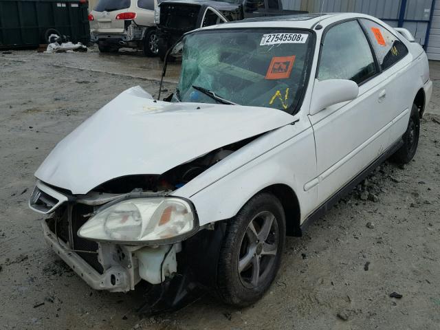 1HGEJ8242YL013569 - 2000 HONDA CIVIC EX WHITE photo 2