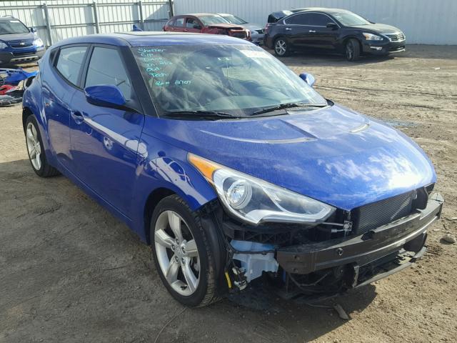 KMHTC6AD9EU183029 - 2014 HYUNDAI VELOSTER B BLUE photo 1