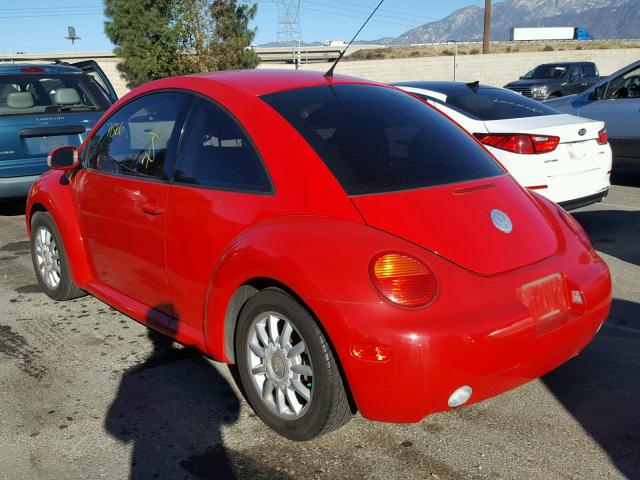 3VWCK31C95M409262 - 2005 VOLKSWAGEN NEW BEETLE RED photo 3