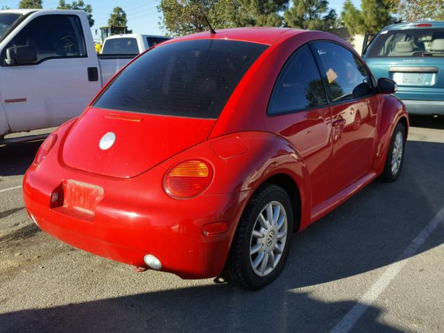 3VWCK31C95M409262 - 2005 VOLKSWAGEN NEW BEETLE RED photo 4