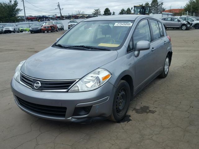 3N1BC1CP5AL367174 - 2010 NISSAN VERSA S GRAY photo 2