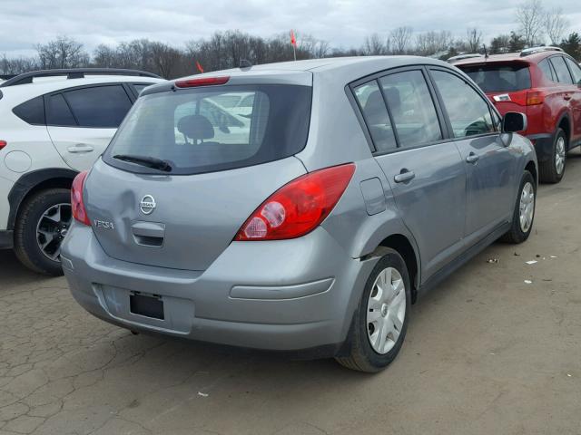 3N1BC1CP5AL367174 - 2010 NISSAN VERSA S GRAY photo 4