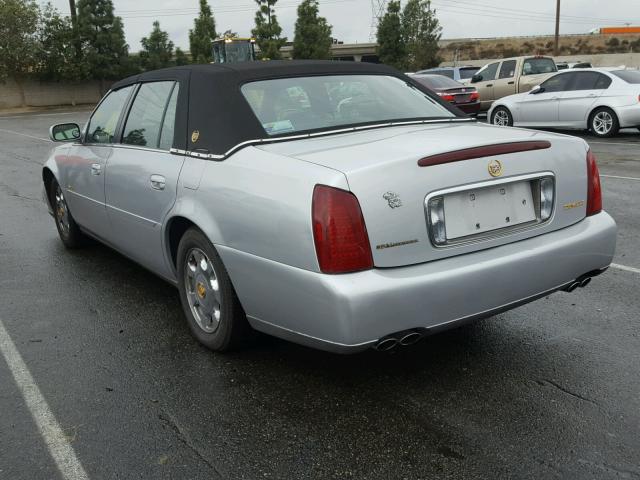 1G6KD54YX2U109669 - 2002 CADILLAC DEVILLE SILVER photo 3