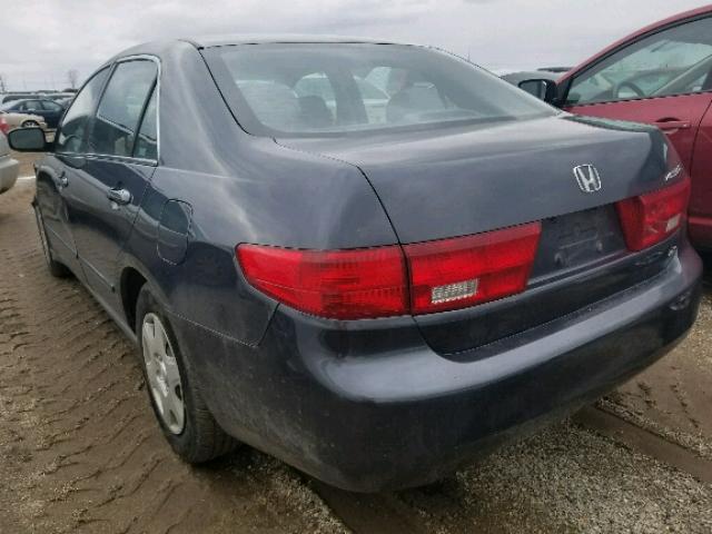 1HGCM56405A064826 - 2005 HONDA ACCORD LX CHARCOAL photo 3