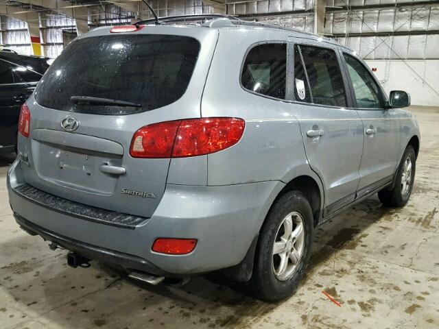 5NMSG13D57H081113 - 2007 HYUNDAI SANTA FE G SILVER photo 4