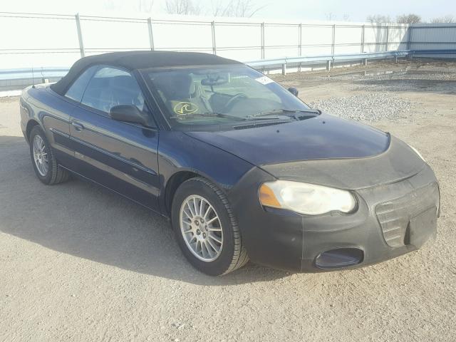 1C3EL55R16N203948 - 2006 CHRYSLER SEBRING TO BLUE photo 1