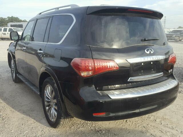 JN8AZ2NF3H9640797 - 2017 INFINITI QX80 BASE BLACK photo 3