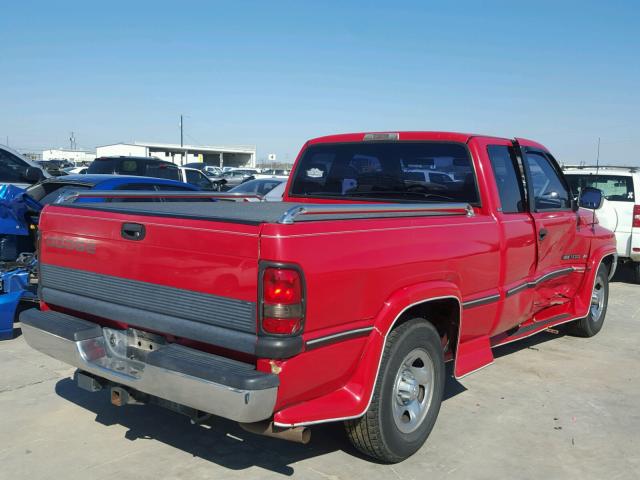 3B7HC13Y7VG727494 - 1997 DODGE RAM 1500 RED photo 4