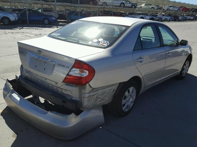 4T1BE32K14U848313 - 2004 TOYOTA CAMRY LE SILVER photo 4