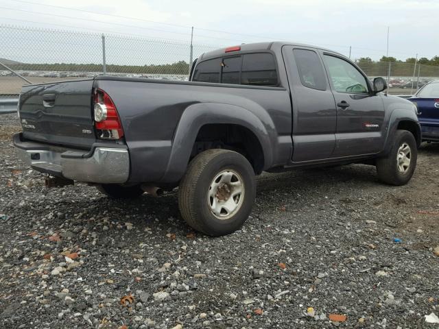 5TFUX4EN9BX003580 - 2011 TOYOTA TACOMA ACC GRAY photo 4