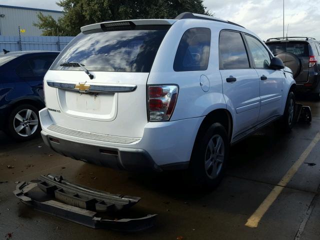 2CNDL13F266004593 - 2006 CHEVROLET EQUINOX LS WHITE photo 4