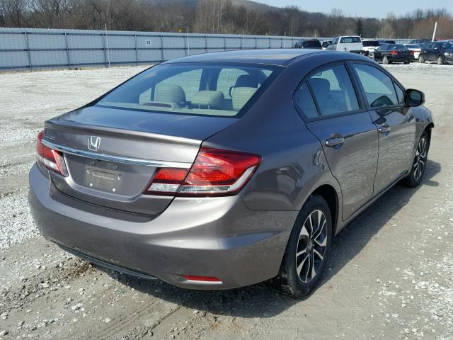 2HGFB2F90DH543552 - 2013 HONDA CIVIC EXL GRAY photo 4