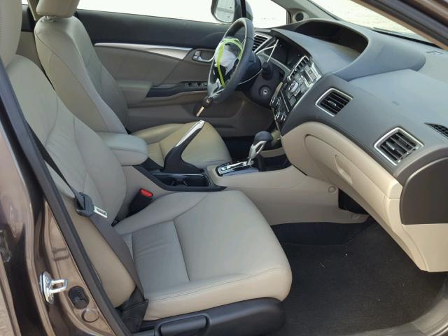 2HGFB2F90DH543552 - 2013 HONDA CIVIC EXL GRAY photo 5