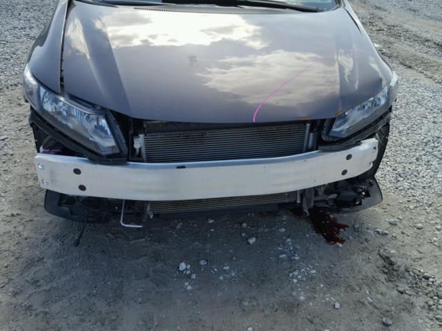 2HGFB2F90DH543552 - 2013 HONDA CIVIC EXL GRAY photo 9