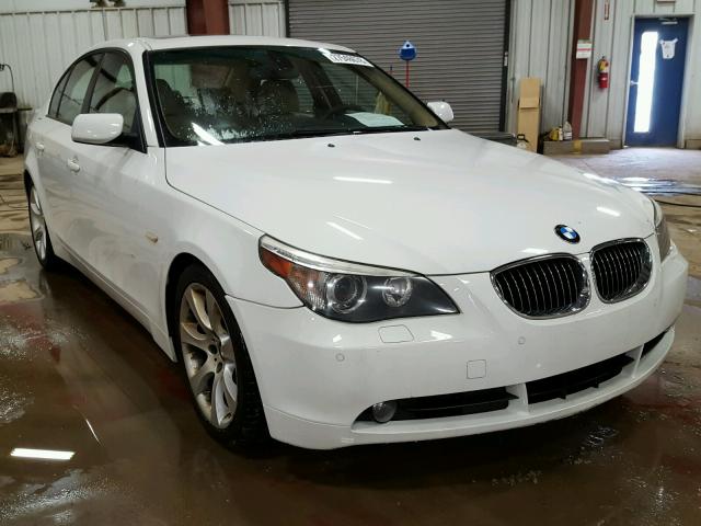 WBANB53596CN93320 - 2006 BMW 550 I WHITE photo 1