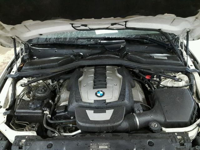 WBANB53596CN93320 - 2006 BMW 550 I WHITE photo 7