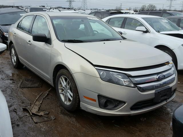 3FAHP0GA7AR348348 - 2010 FORD FUSION S BEIGE photo 1