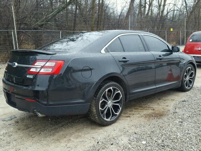 1FAHP2KT4DG176795 - 2013 FORD TAURUS SHO BLACK photo 4