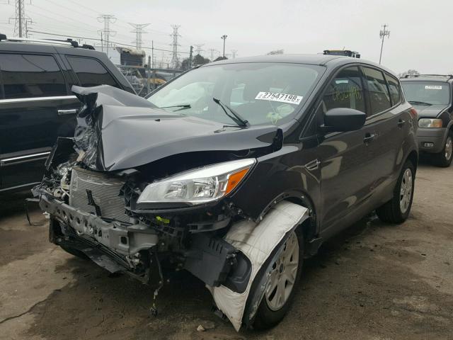 1FMCU0F76EUC66284 - 2014 FORD ESCAPE S BLACK photo 2