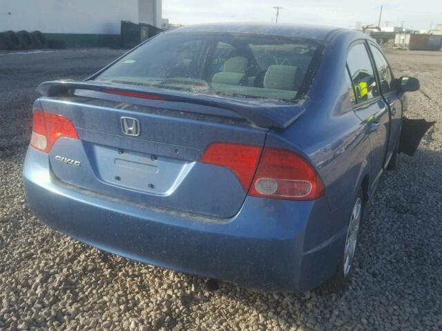 1HGFA16596L016657 - 2006 HONDA CIVIC LX BLUE photo 4