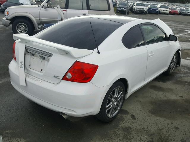 JTKDE167370181546 - 2007 TOYOTA SCION TC WHITE photo 4