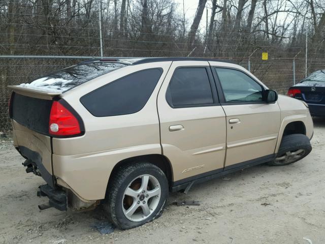 3G7DA03E63S582591 - 2003 PONTIAC AZTEK TAN photo 4