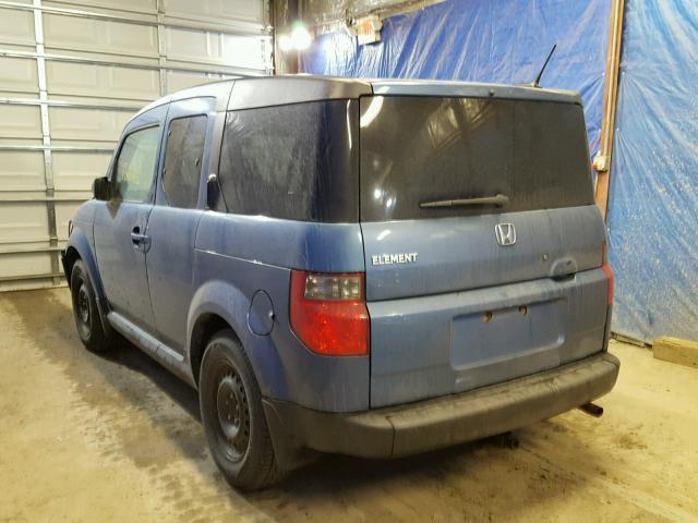 5J6YH28747L004922 - 2007 HONDA ELEMENT EX BLUE photo 3