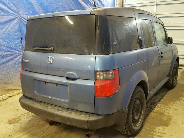 5J6YH28747L004922 - 2007 HONDA ELEMENT EX BLUE photo 4