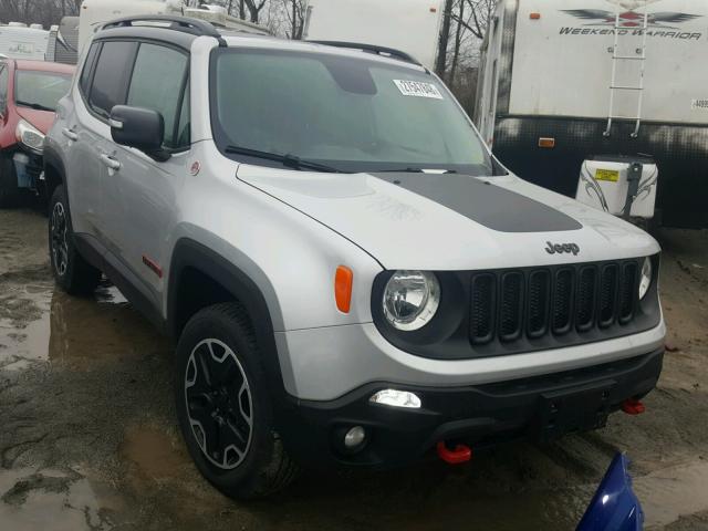 ZACCJBCT2GPD39746 - 2016 JEEP RENEGADE T SILVER photo 1