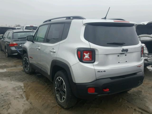 ZACCJBCT2GPD39746 - 2016 JEEP RENEGADE T SILVER photo 3