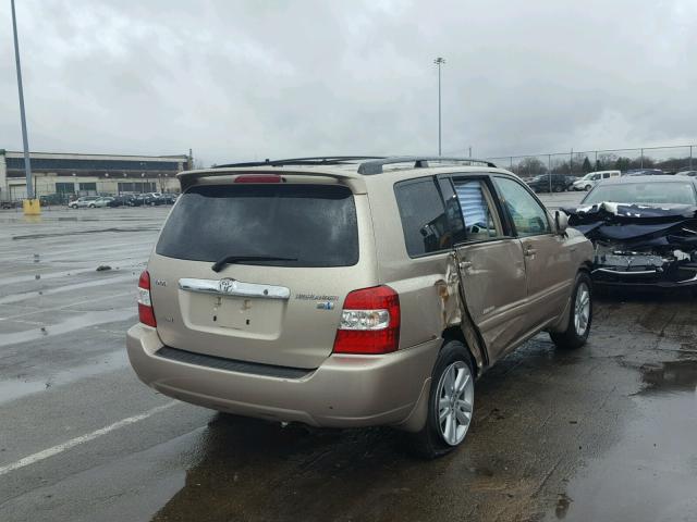 JTEEW21A470049926 - 2007 TOYOTA HIGHLANDER BEIGE photo 4