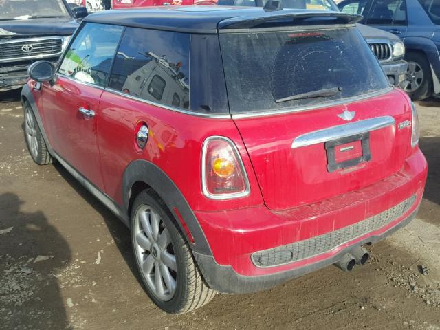 WMWMF73587TL84471 - 2007 MINI COOPER S RED photo 3