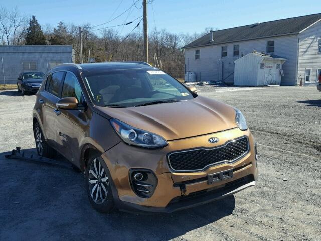 KNDPN3AC7H7281548 - 2017 KIA SPORTAGE E BROWN photo 1