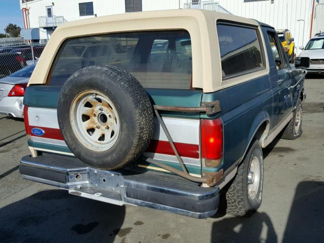 1FMEU15H1LLB32259 - 1990 FORD BRONCO U10 GREEN photo 4