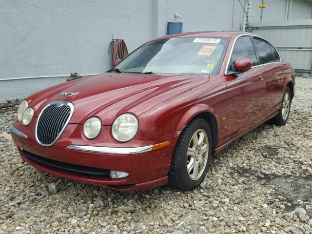 SAJEA01T63FM45809 - 2003 JAGUAR S-TYPE RED photo 2