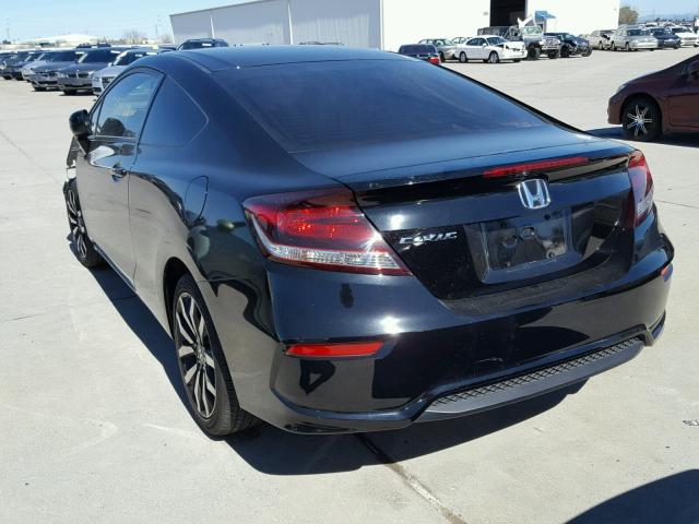 2HGFG3B0XEH526404 - 2014 HONDA CIVIC EXL BLACK photo 3