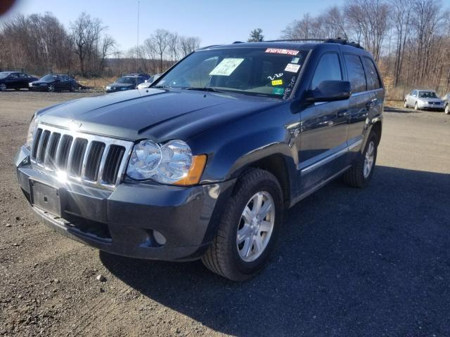 1J8HR58N48C184061 - 2008 JEEP GRAND CHER BLUE photo 2