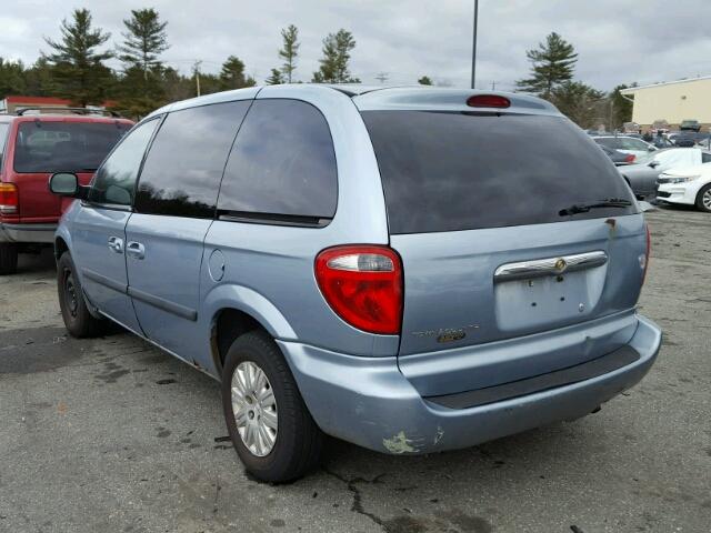 1A4GP45R46B549281 - 2006 CHRYSLER TOWN & COU BLUE photo 3