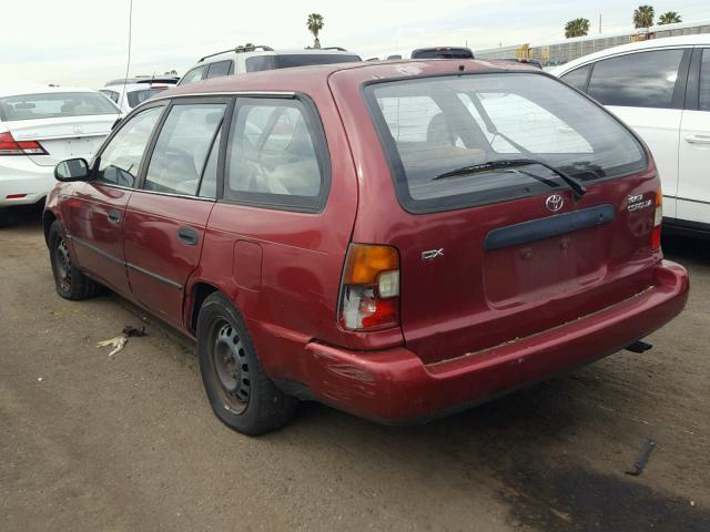 JT2EB02E0T0108317 - 1996 TOYOTA COROLLA BA RED photo 3