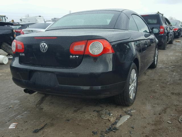 WVWBA71F17V037783 - 2007 VOLKSWAGEN EOS 2.0T BLACK photo 4